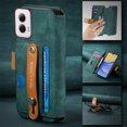 thumbnail image 3 of Compatible with Moto G Power 5G 2024 Wallet Case with RFID Blocking Card Holder,With Wrist Strap Kickstand, PU Leather Flip Case with Magnetic Closure, Shockproof Interior Protective Cover,Green, 3 of 12