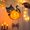 Diy Material Package-PVC Halloween Projection Lamp-Black Cat, variant on Pumpkin Lantern Halloween Decoration Children's DIY Craft Kit Kindergarten Bar Party Theme Activity Props
