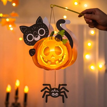 Pumpkin Lantern Halloween Decoration Children s DIY Craft Kit Kindergarten Bar Party Theme Activity Props