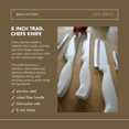 thumbnail image 2 of Beille 8 Inch All Purpose Chef Knife with Stainless Steel Blade and Wheat Straw Handle, Kitchen Essentials, 2 of 6