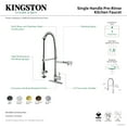 thumbnail image 7 of Kingston Brass LS8503DL Concord Single-Handle Deck-Mount Pre-Rinse Kitchen Faucet with Pot Filler, Brushed Brass, 7 of 7