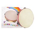 thumbnail image 1 of 8 inch wooden tambourine, 1 of 5