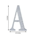 thumbnail image 3 of Efavormart 4" Letter A Silver Self-Adhesive Rhinestone Number Stickers for DIY Crafts, Handicraft Art, Graduation Cap Decorations Birthday Party, Wedding Alpha-Numeric stickers, 3 of 6