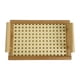 thumbnail image 1 of Bandeja para servir alimentos, organizador de encimera, bandeja decorativa de madera reutilizable para frutas. 23cmx15.5cmx7cm, 1 of 9