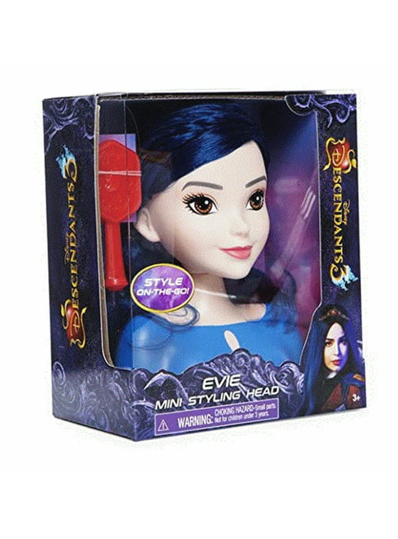 Disney Descendants 3 Evie Styling Mini Head With Brush - Hair Style
