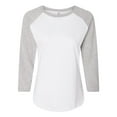 thumbnail image 1 of LAT Women Baseball Fine Jersey Three-Quarter Sleeve Tee Size up to 2XL, 1 of 5