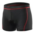 thumbnail image 1 of Ropa interior de compresión para ciclismo, de secado rápido, transpirable, con acolchado 3D, para ciclismo, color rojo, 1 of 12