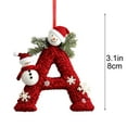 thumbnail image 4 of Boovnll 26 Letter Ornaments, Personalized Acrylic Pendants Christmas Ornaments for Winter Holiday Xmas Trees Decorations DIY Hanging Party Decor, Christmas Decorations, 4 of 7