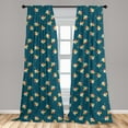 thumbnail image 5 of Ambesonne Pinwheel Curtains, Graphic Pattern, Pair of 28"x63", Multicolor, 5 of 5