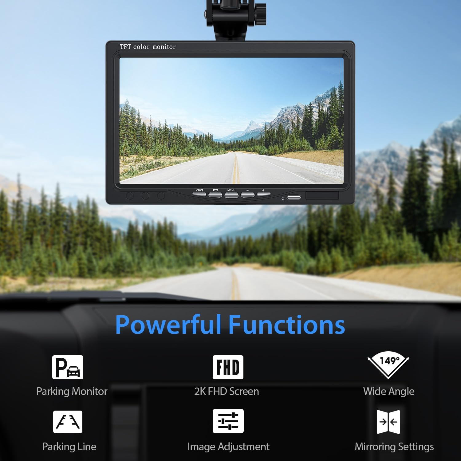 eRapta 7" Backup Camera System with Monitor and Night Vision photo 8