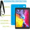 thumbnail image 2 of ELEHOLD for iPad 9th/8th/7th Generation 10.2 inch Rugged Case, Heavy Duty Protection Hand Strap Built-in Kickstand Crossbody Shoulder Strap Shockproof Case for iPad 10.2 inch 2021/2020/2019,Blue, 2 of 8