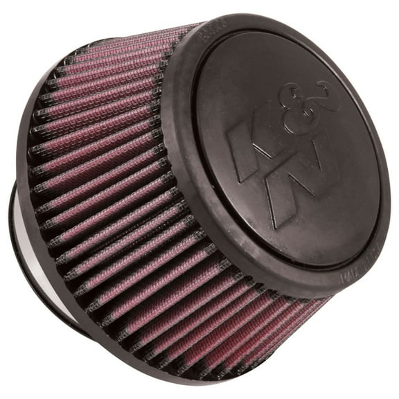 K&N Universal Clamp-On Air Filter: High Performance, Premium, Washable, Replacement Engine Filter: Flange Diameter: 3 In, Filter Height: 3 In, Flange Length: 1 In, Shape: Round Tapered, RU-5288