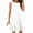White, variant on Bovxnpu Womens Summer Dress, Women's Casual Sundress Flowy A-Line Dresses Mini Dress, Women's Casual Sleeveless Mini Sundress Crewneck Tank Loose Beach Dresses XL