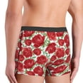 thumbnail image 3 of Disketp Rose Flowers Men's Boxer Briefs,Soft and Breathable Cotton Underwear with ComfortFlex Waistband, 3 of 7
