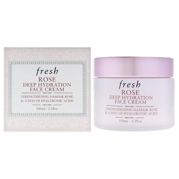 Crema facial hidratante profunda de rosas de Fresh para mujer - 3.3 oz