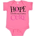 thumbnail image 3 of Inktastic Breast Cancer Hope Quote Girls Baby Bodysuit, 3 of 5