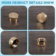 thumbnail image 5 of 5 Pieces Solid Brass Refill Cap 1 LB Propane Bottle Cap Gas Tank Cylinder Sealed Cap Protect Cap for, 5 of 5