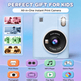 thumbnail image 4 of JoyStone Kids Camera Instant Print, 1080P Instant Digital Camera with 4 Color Print Paper, Birthday Gift for Girls and Boys Aged 3-12, Blue, 4 of 10