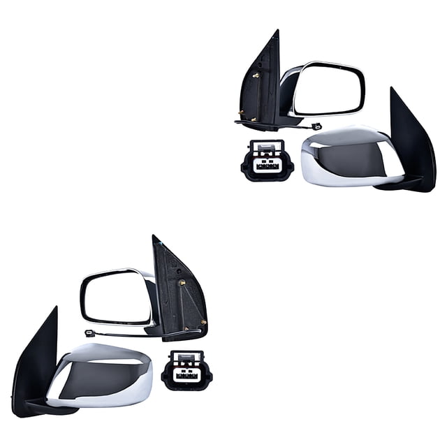 Par Espejos Frontier 2005 A 2019 Nissan Laterales Eléctrico Crom 3 Pines Genérica .
