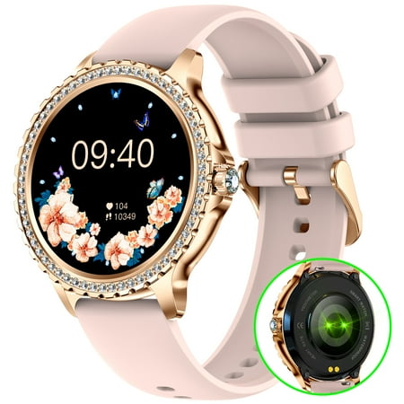Cyberdyer Women's Smart Watch - 1.32" Full Touch Screen, 5ATM Waterproof, Thanksgiving & Halloween Gift