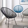 thumbnail image 2 of Multicolour All-Weather Woven Rope Vynil Chair  Indoor &; Outdoor Chair  Lounge Chair, 2 of 4