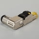 thumbnail image 5 of Conector de terminación de campo Cat8 Stp en ángulo de 90 grados, conector de campo de aleación de Zinc con blindaje completo Rj45, 2 uds., 5 of 5
