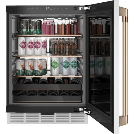 Café - 14-Bottle 126-Can Built-In Beverage Center with WiFi - Matte White