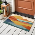 thumbnail image 6 of Abstract Mountain Bathroom Rug Washable 2x3 Entryway Rug Non Slip Boho Modern Minimalist Landscape Front Door Mat Low Pile Indoor Doormat Throw Floor Carpet for Kitchen Bedroom Entrance, 6 of 9