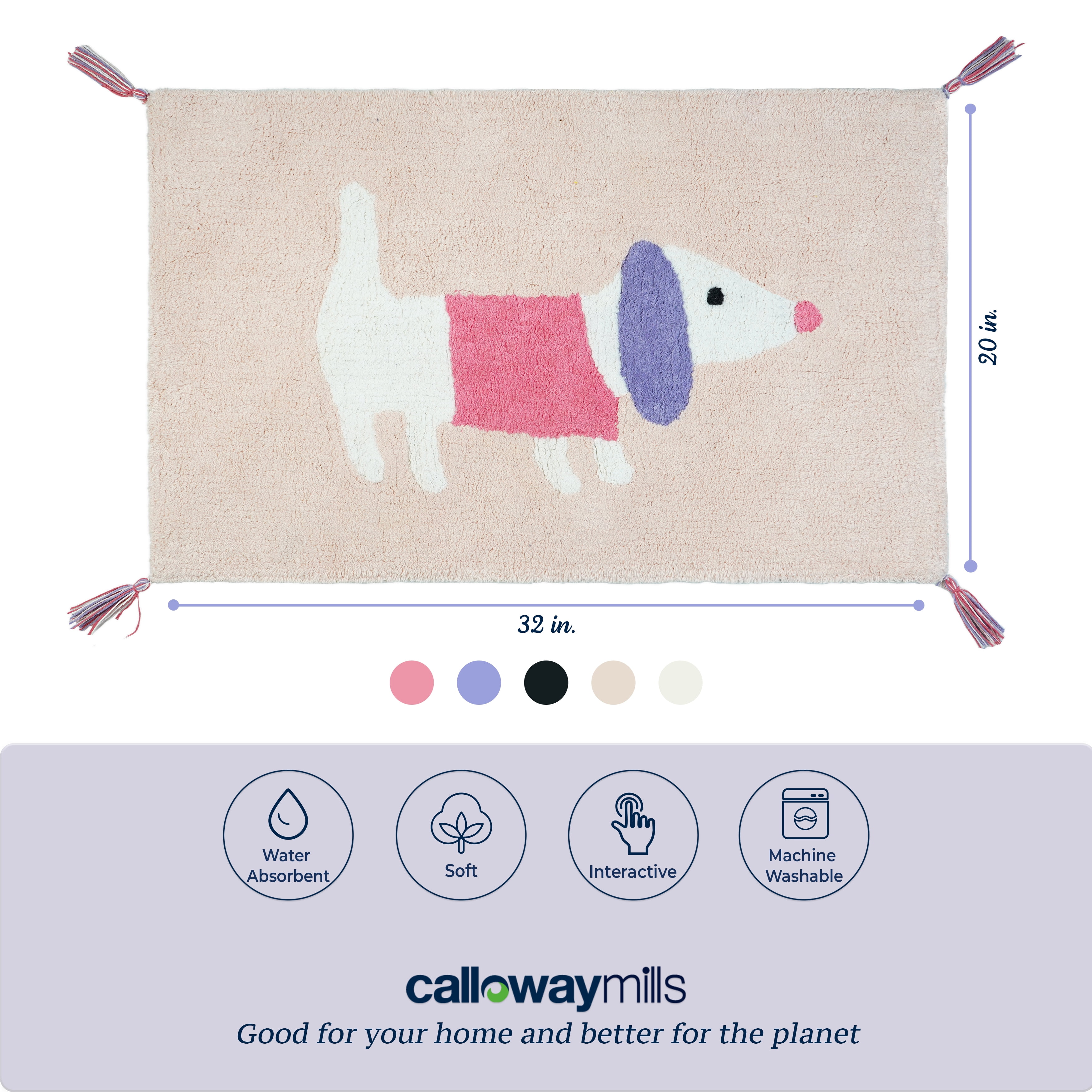 Calloway Mills 114232032 Puppy Playtime 20" x 32"