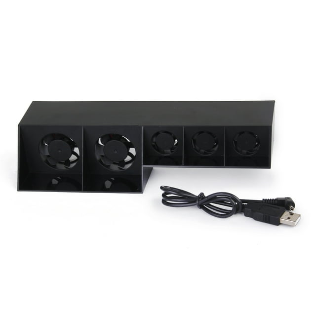 Control de Temperatura de Ventilador USB Cable de Enfriamiento para , Plásticos ABS, 222 x 53 x 74 mm, Negro Baoblaze Ventilador de refrigeración PS4