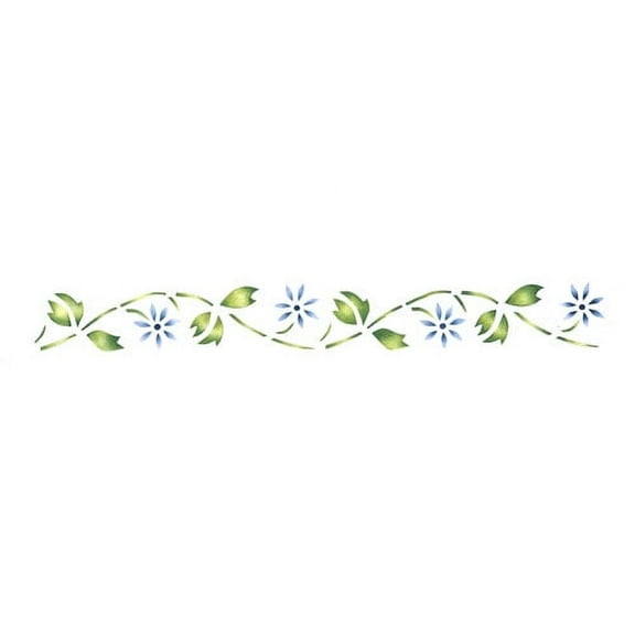 Small Floral Wall Stencil