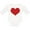 AA-White, variant on Inktastic Red Heart Valentine Boys or Girls Long Sleeve Baby Bodysuit