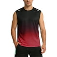 thumbnail image 2 of UAYOTSE Men Summer Men Shirt Breathable Loose Fit Athletic Tank Tops for Swimming Running Party,Sizes L, 2 of 9