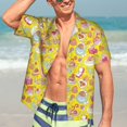thumbnail image 5 of JUNZAN Love Heart1 Pattern Hawaiian Shirt for Men,Summer Beach Casual Short Sleeve Button Down Shirts-Medium, 5 of 5