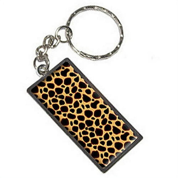 Cheetah Print Keychain Key Chain Ring