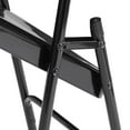 thumbnail image 2 of (Pack of 4) NPS® 300 Series Deluxe All-Steel Triple Brace Double Hinge Folding Chair, Black, 2 of 5