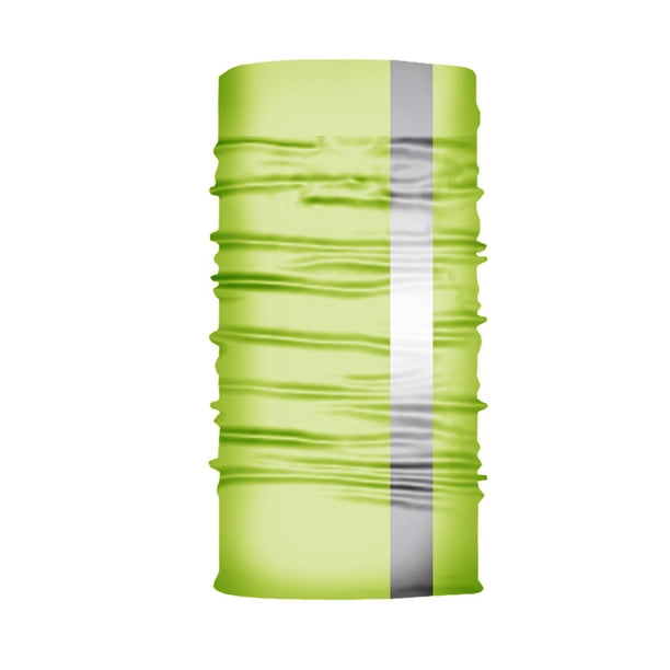 Yuarrent Polaina reflectante de poliéster para el cuello, protección facial portátil de Color sólido, pesca, motociclismo, Camping, Camping, Ciclismo Amarillo