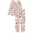 thumbnail image 5 of FOR U DESIGNS Strawberry Koala Pajama Set for Women with Pockets 2PCS Size L Small Night Wear for Women Sleepwear Sets Crew Neck Tops for Womens Lounge Set, 5 of 6