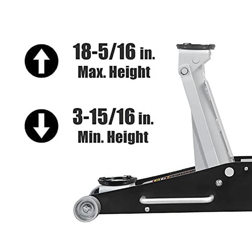 TEQ Correct Torin T84025B Racing Jack 2-1/2 Ton Capacity Aluminum and Steel, 60 lb