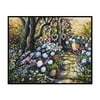 FONTA 11CT Printed Full Cross Stitch Handcraft Garden Door Artwork Wall DIY Decor