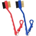 thumbnail image 2 of Golf Club Cleaning Brush with Double Sided, Brass & Nylon Bristle(Choose Your Favorite Color), 2 of 5