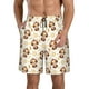 thumbnail image 1 of Balery Sloth Yoga Traje de Baño Estilo Hawaiano para Hombre, Shorts de Secado Rápido con Bolsillos-Small, 1 of 6