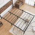 thumbnail image 4 of Modern Queen Size Bed Frame with Under-bed Storage Space, Metal Platform Bed with Wood Headboard, Platform Bed for Bedroom, Noise-Free, 4 of 7
