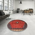 thumbnail image 4 of Ahgly Company Machine Washable Indoor Rectangle Traditional Red Area Rugs, 5' x 8', 4 of 7