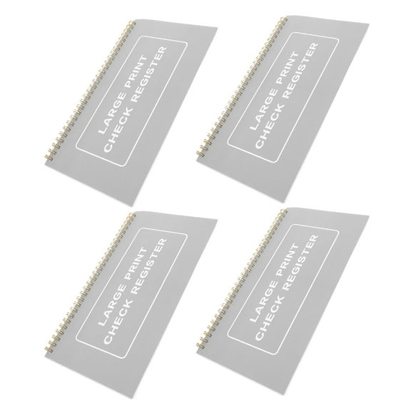 WRITWAA Check Desk Register Large Print High Contrast for Checkbook Financial Management