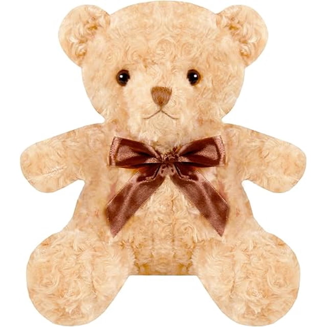 PELUCHERIA - Oso de Peluche Floral con Moñito, 23 cm, Suave, Decorativo