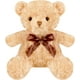 thumbnail image 1 of PELUCHERIA - Oso de Peluche Floral con Moñito, 23 cm, Suave, Decorativo, 1 of 1