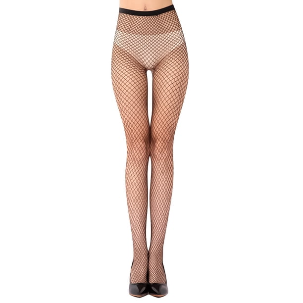 par de calcetines de tela de araña, medias caladas sexis negras, calcetín de encaje Jacquard, pantimedias, calcetín de red, calcetín de estilo Retro para mujer Gao Jinjia LED