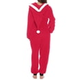 thumbnail image 3 of Aunavey Women One Piece Fleece Pajamas Jumpsuit Hooded Fuzzy Warm Romper Sleepwear, 3 of 5