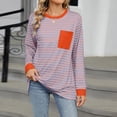 thumbnail image 2 of SNKSDGM Chemises à Manches Longues pour Femmes Mignon Noir Crop Top à Manches Longues pour Femmes Gym T-Shirt Décontracté à Rayures Col Rond Confortable pour Usage Quotidien m, 2 of 9